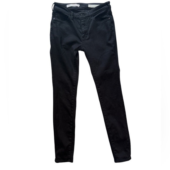 Anthropologie Pilcro and the Letterpress Jeans High Rise Skinny Black Denim  25 - Picture 3 of 14